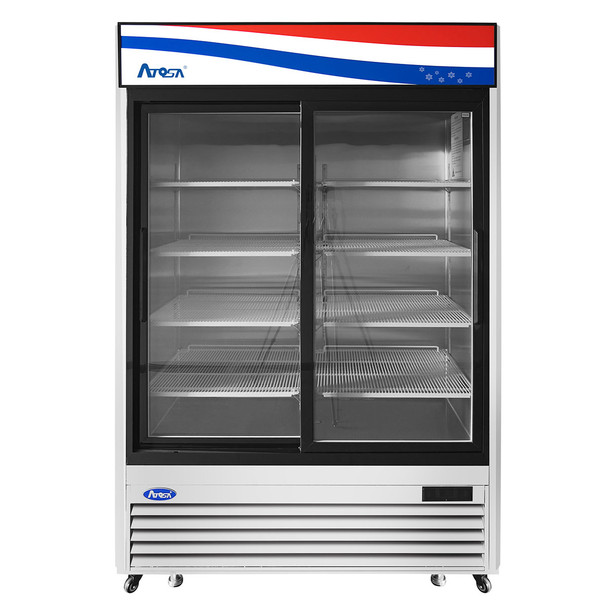 Atosa MCF8709GR Bottom Mount Refrigerator, (2) Two Sliding Door Atosa MCF8709GR Bottom Mount Refrigerator, (2) Two Sliding Door