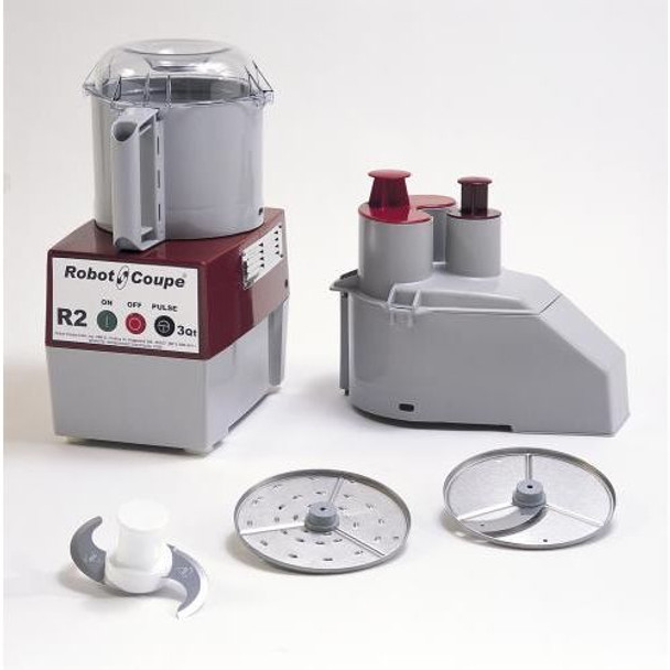 Robot Coupe R2N Combination Continuous Feed Food Processor with 3 Qt. Gray Polycarbonate Bowl - 1 hp Robot Coupe R2N Combination Continuous Feed Food Processor with 3 Qt. Gray Polycarbonate Bowl - 1 hp