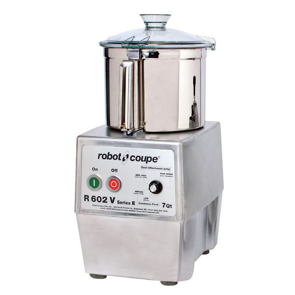 Robot Coupe R602VVB Variable Speed Food Processor with 7 Qt. Stainless Steel Bowl - 3 hp Robot Coupe R602VVB Variable Speed Food Processor with 7 Qt. Stainless Steel Bowl - 3 hp