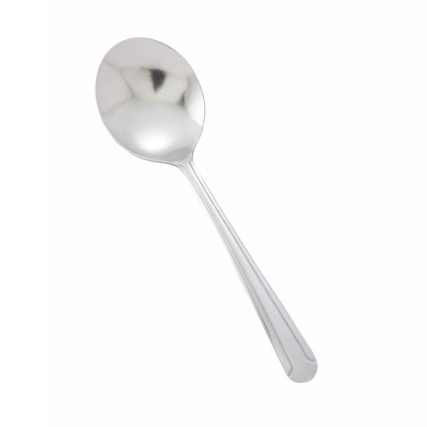 Winco 0001-04 Dominion Bouillon Spoon, 6", Medium Weight - 12/Box
