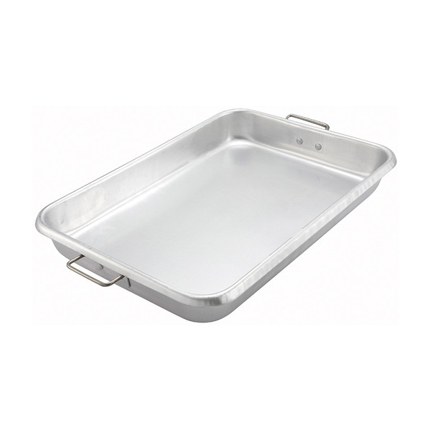 Winco ALRP-1826H Aluminum Roasting Pan with Handle - 26" x 18" x 3 1/2"