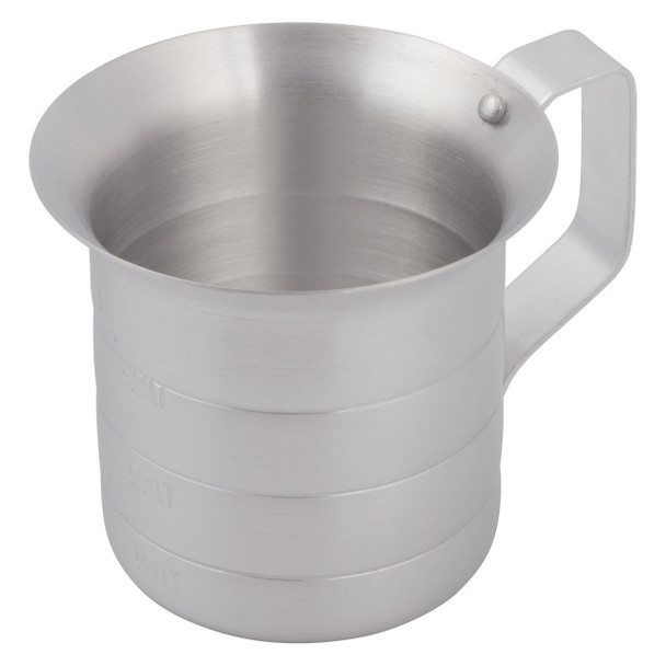 Winco AM-05 Aluminum Measuring Cups - 1/2 Quart
