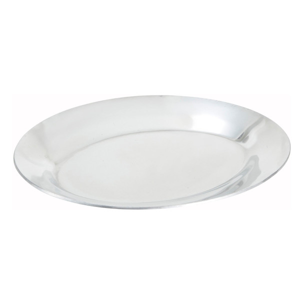 Winco APL-10 Oval Aluminum Sizzle Platter, 10"