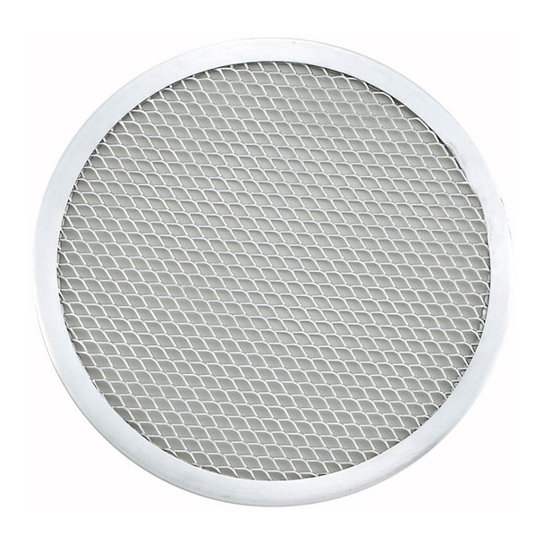 Winco APZS-11 11" Aluminum Seamless Pizza Screen