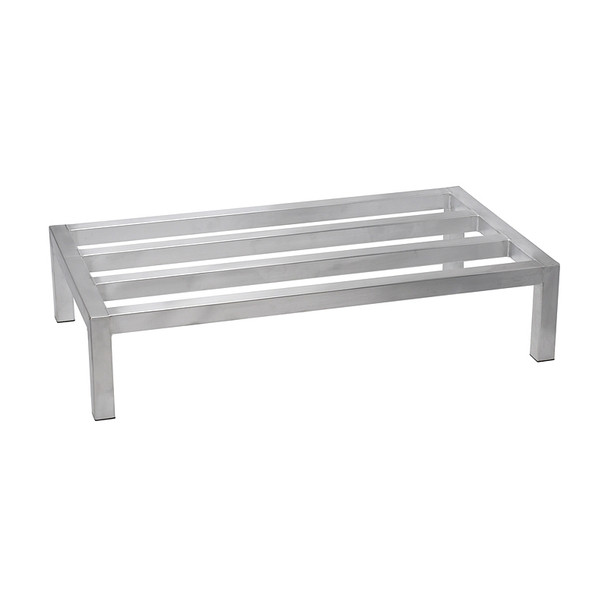 Winco ASDR-2048 Aluminum Dunnage Rack, 48" x 20" x 8" - 1500 lb. Capacity