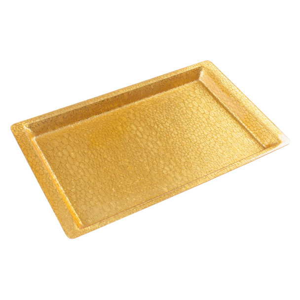 Winco AST-2G Acrylic Display Tray, 20-3/4" x 12-3/4", Gold