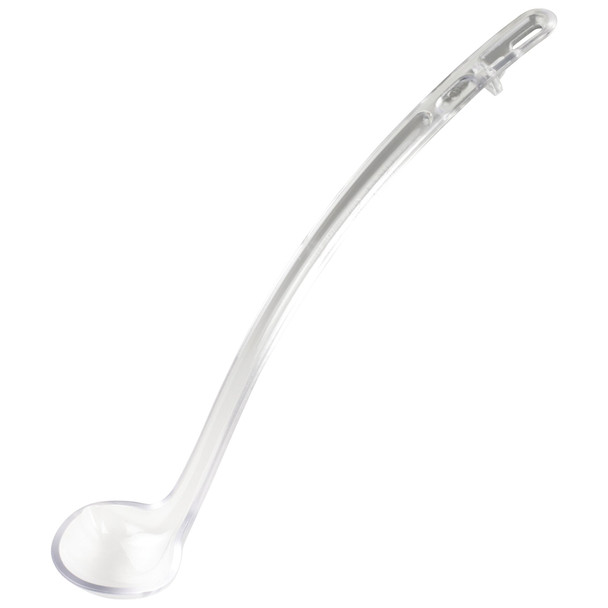 Winco CVLD-13C 1 oz. Clear Plain Handle Serving Ladle