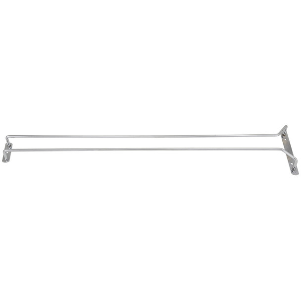 Winco GHC-24 24" Chrome-Plated Glass Hanging Rack