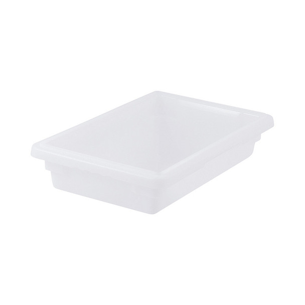 Winco PFHW-3 Half Size 3" White Polypropylene Food Storage Box Winco PFHW-3 Half Size 3" White Polypropylene Food Storage Box