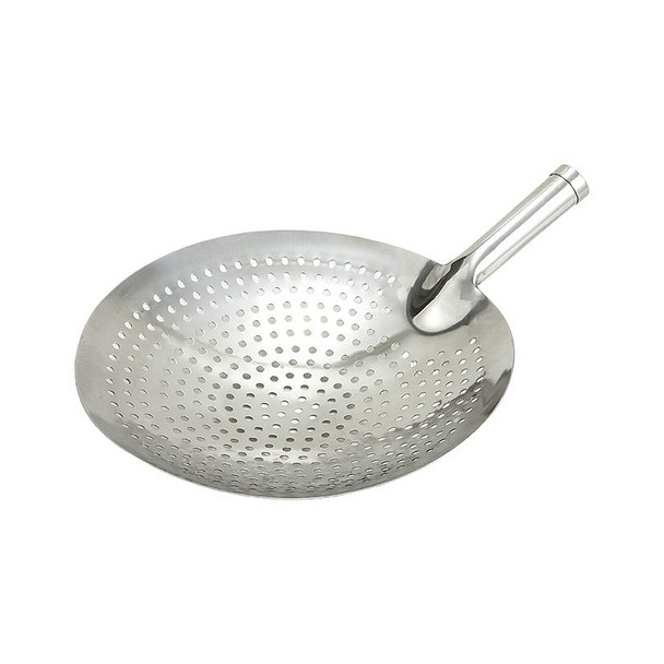 Winco SC-12 12" Stainless Steel Round Skimmer