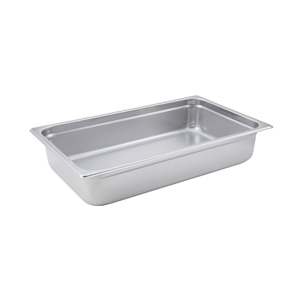Winco SPJM-104 Full Size 4" Deep Anti-Jam Stainless Steel Steam Table Pan - 24 Gauge Winco SPJM-104 Full Size 4" Deep Anti-Jam Stainless Steel Steam Table Pan - 24 Gauge