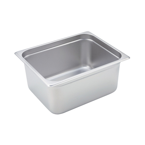 Winco SPJM-206 1/2 Size 6" Deep Anti-Jam Stainless Steel Steam Table Pan - 24 Gauge Winco SPJM-206 1/2 Size 6" Deep Anti-Jam Stainless Steel Steam Table Pan - 24 Gauge