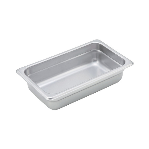 Winco SPJM-402 1/4 Size 2-1/2" Deep Anti-Jam Stainless Steel Steam Table Pan - 24 Gauge Winco SPJM-402 1/4 Size 2-1/2" Deep Anti-Jam Stainless Steel Steam Table Pan - 24 Gauge