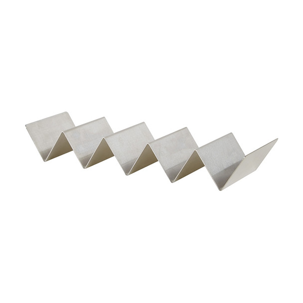 Winco TCHS-45 Stainless Steel Taco Holder, 13" x 4" x 2", 4-5 Compartments