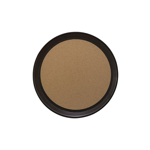 Winco TCK-14 Plastic Cork Lined Round Tray - 14", Black