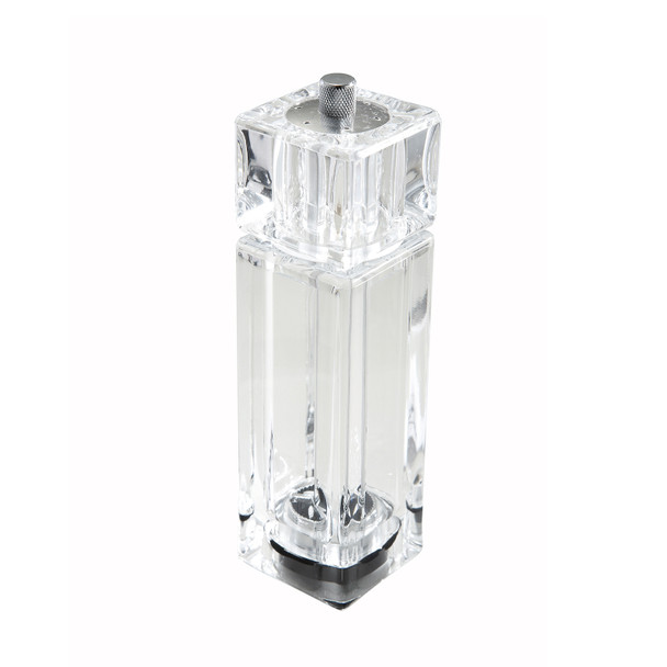 Winco WPMP-6 6" Acrylic Clear Pepper Mill/Salt Shaker
