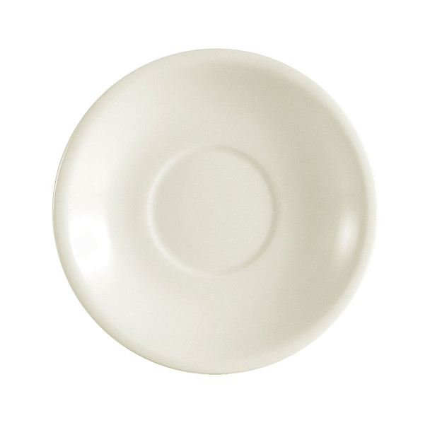 CAC REC-2 6" American White Stoneware Saucer - 36/Case