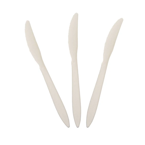 White Medium Weight Polypropylene Plastic Knife - 1000/Case