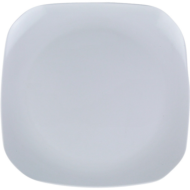 Yanco MD-410 9 1/2" Square White Melamine Plate