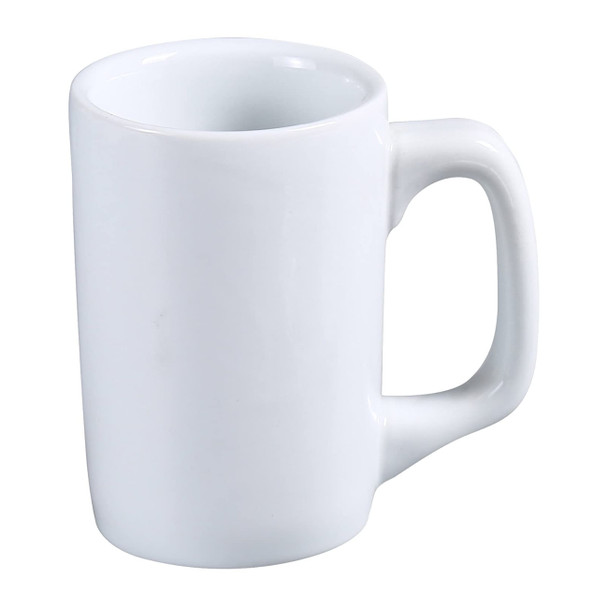 Yanco AC-12-D 12 oz. Super White Porcelain Diner Mug - 36/Case