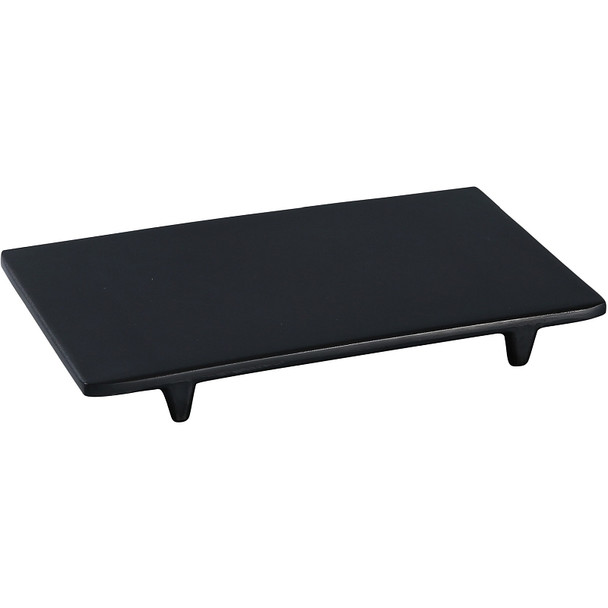 Yanco BP-5008 Black Pearl 8" x 4 3/4" Rectangular Melamine Display Plate