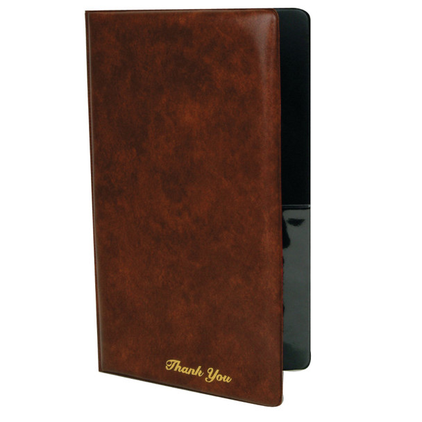 Thunder Group PCPC-1BR 5-3/4" x 9-1/2" Burgundy Guest Check Presenter Thunder Group PCPC-1BR 5-3/4" x 9-1/2" Burgundy Guest Check Presenter