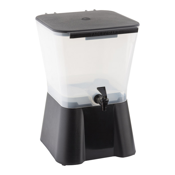 Tablecraft 953 Black Traditional Beverage Dispenser, 3 Gallon