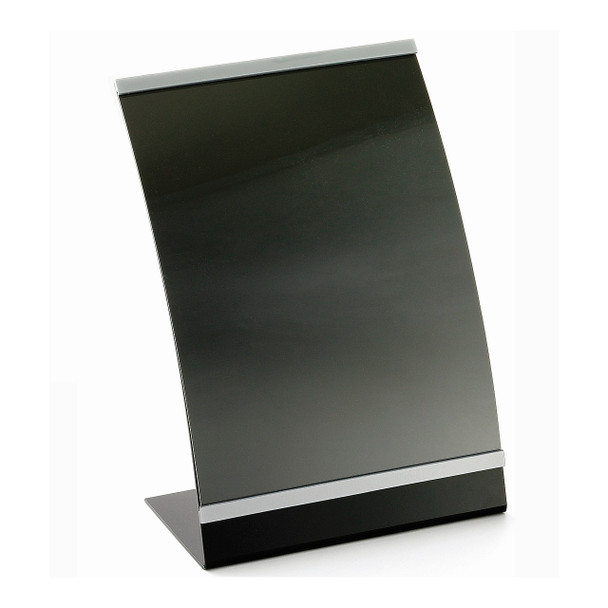 Tablecraft AS811 Curved Acrylic Menu Holder, 8-1/2" x 11"