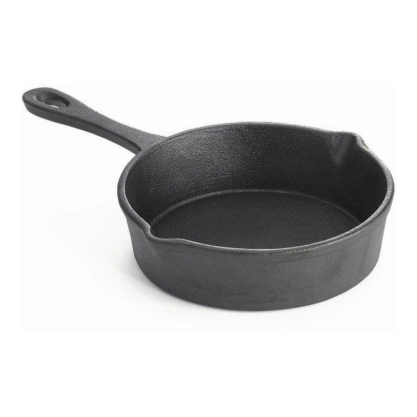 Tablecraft CW30108 12 oz Cast Iron Mini Skillet, 5" dia (9.125" with Handle) Tablecraft CW30108 12 oz Cast Iron Mini Skillet, 5" dia (9.125" with Handle)