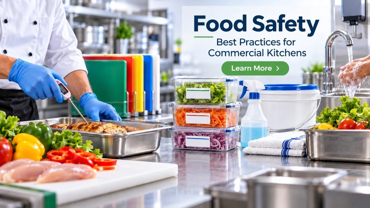 Learn more about food safety best practices for commercial kitchens.