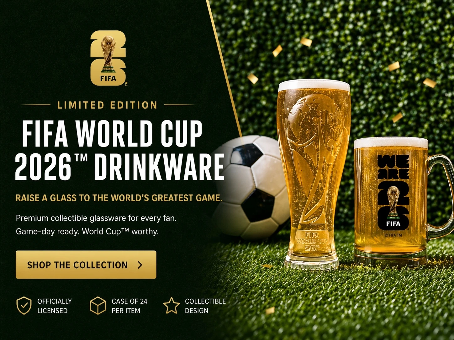 Shop our collection of FIFA world cup 2026 drinkware