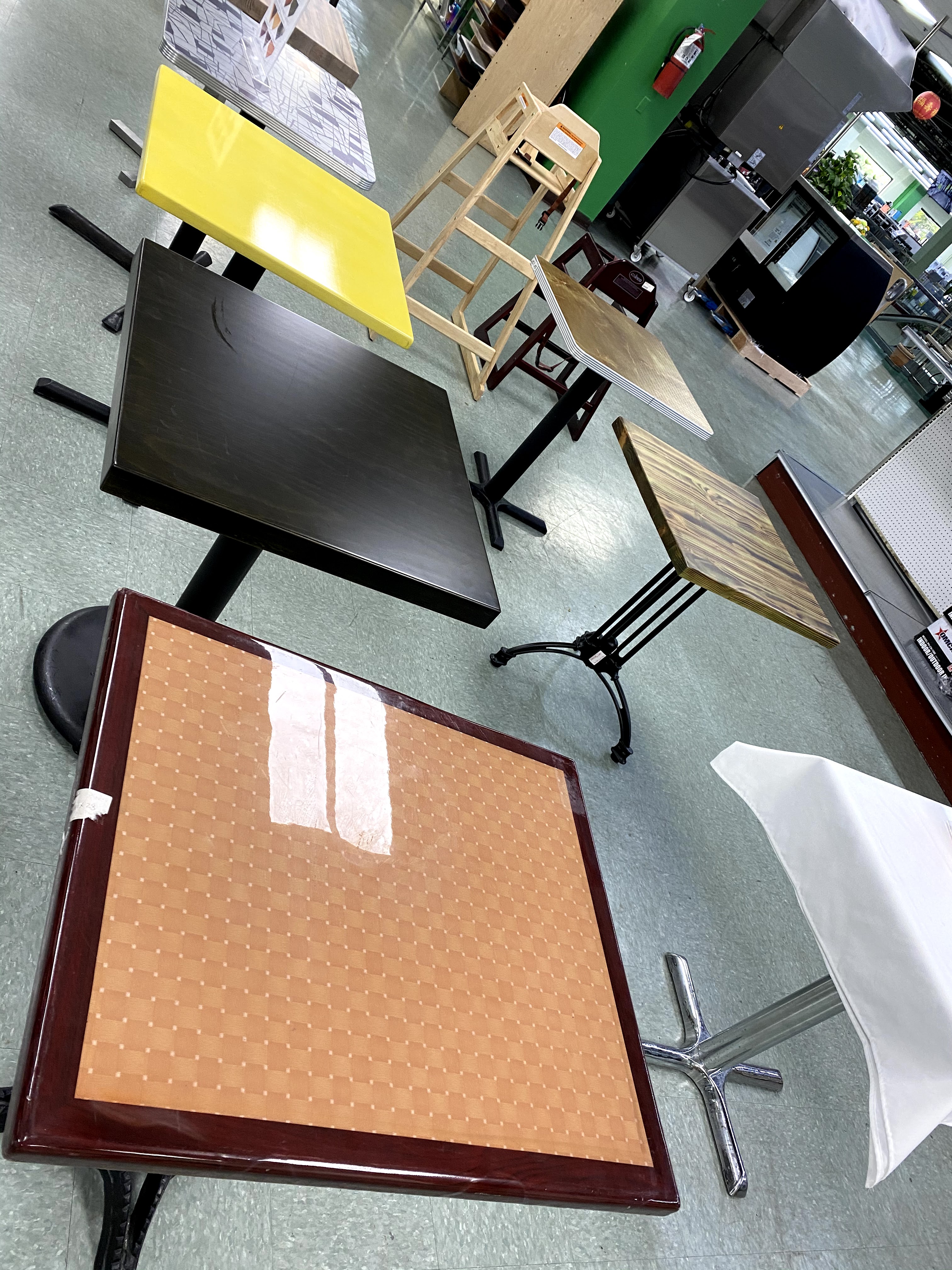 Shop restaurant tables and chairs at Win Depot.