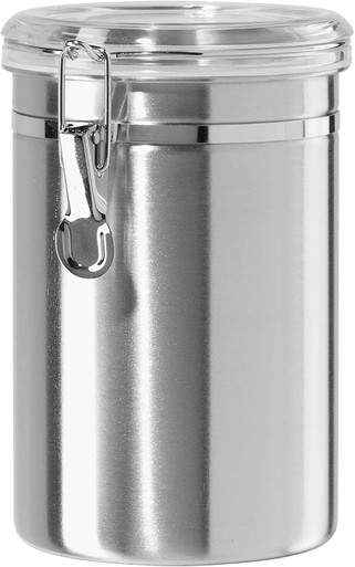 Oggi 5358 59 Oz. Airtight Clear Acrylic Canister, Round, 5 x 7.5