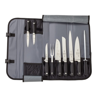 Mercer Cutlery Forged Steak Knives in Cloth Roll - 7 PC Set Genesis  Collection