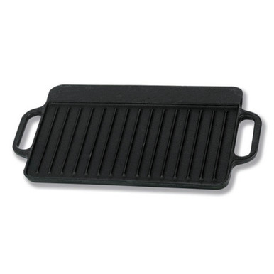 CHEFMASTER 90202 Reversible Cast iron Griddle, 16.8x9.5 - Win Depot