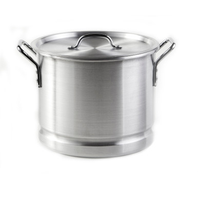 Aluminum Tamale/Steamer Set - 52 quart + 20 quart with steamer insert and  lids.