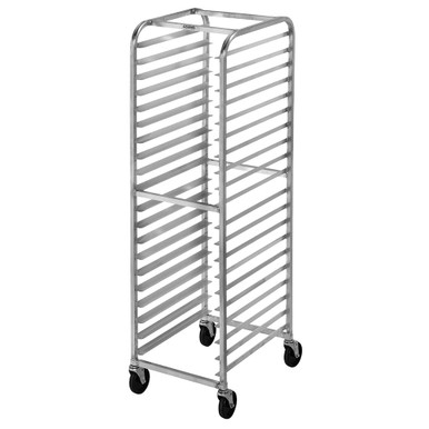 Winco ALRK-15 15-Tier Aluminum Sheet Pan Rack with Wire Slides and