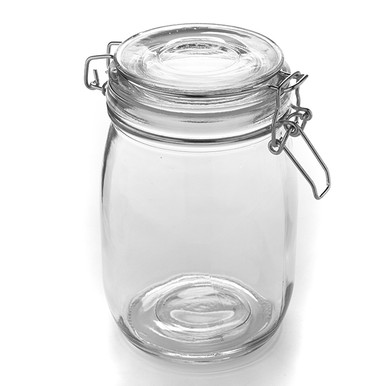 6 Oz Clear Glass Jar With Lid - 3 1/8L x 3 1/8W x 3 3/4H