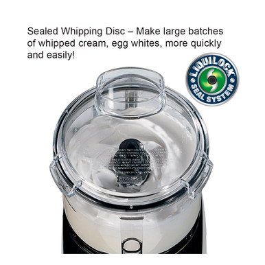 Waring WFP16SC Combination Food Processor with 4 Qt. Clear Bowl, Continuous  Feed Attachment, and 3 Discs - 2 hp