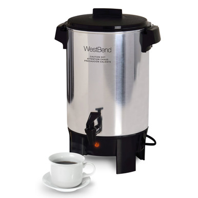 West Bend Large Capacity Stainless Steel 42-Cup Coffee Maker 57042 - The  Home Depot
