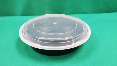 MT0940B 9 Round Plastic Container with Lid