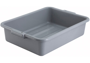 Rubbermaid Gray 20 x 15 x 5 Bus Box | Equipment