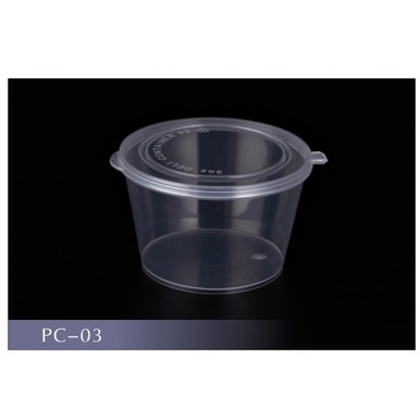 Choice 5.5 oz. Black Plastic Souffle Cup / Portion Cup - 2500/Case