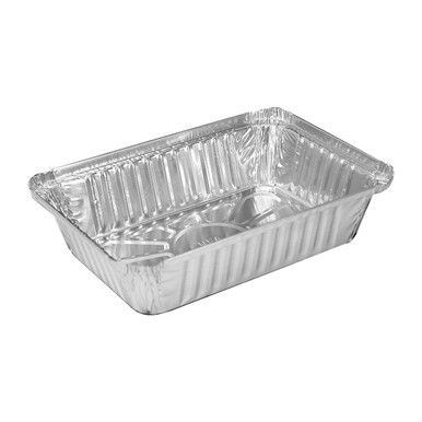 Disposable Aluminum 2 1/4lb Oblong Foil Pan 8¾ x 6¼ 500