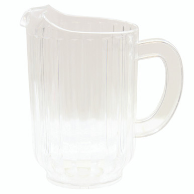 GET P-1064-1-CL 60 Oz. Clear Plastic Beer Pitcher - Win Depot