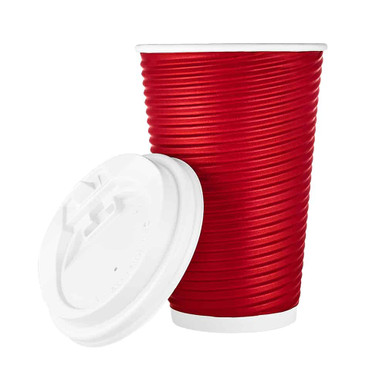 Solo Paper Hot Cups 8 Oz. Maroon Carton Of 500 - Office Depot