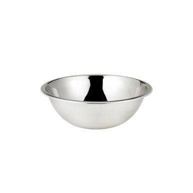 8 Quart, Set of 2, Mixing Bowls, Stainless Steel, Professional Chef,  Commercial Kitchen, by Winco, 13.25 Inches Diameter, Flat Base