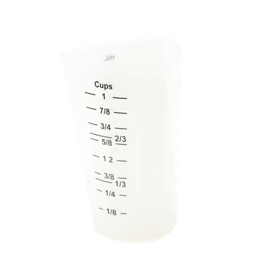 4-Piece White Plastic Measuring Cup Set by Winco - MCPP-4