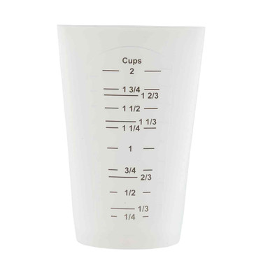 Winco MCPP-4 White Plastic 4-Piece Measuring Cup Set