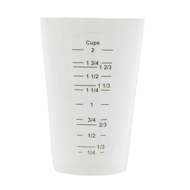 4-Piece White Plastic Measuring Cup Set by Winco - MCPP-4